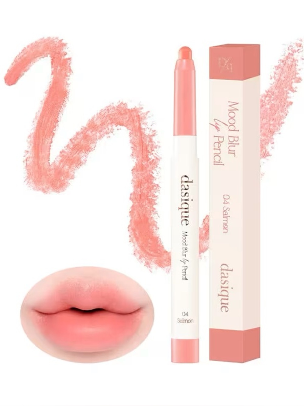 🎀3/$25🎀 Dasique Mood Blur Lip Pencil - 04 Salmon (Coral Pink)